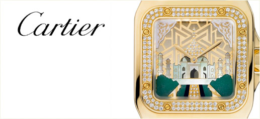 Cartier Santos 100, edición limitada Taj Mahal